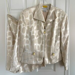 CHRISTIAN DIOR SILK SUIT